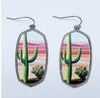 Tall Cactus Earrings