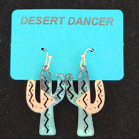 Geometric Saguaro Earrings