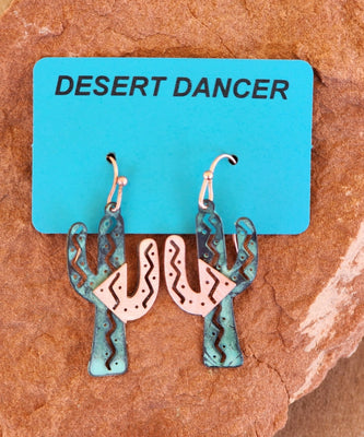 Geometric Saguaro Earrings