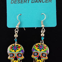 Sugar Skull Earrings in 4 color options