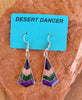 4 Colored Chevron Pattern Earrings, 2 color options