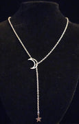 Moon and Star Necklace