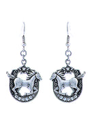 Horse in Horseshoe  Earrings