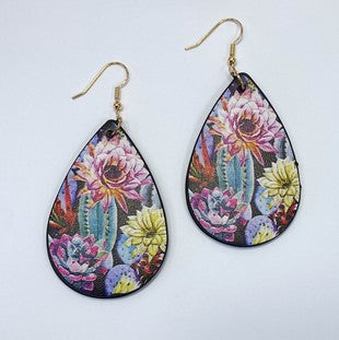 Cactus Scene Earrings