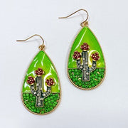 Cactus earrings