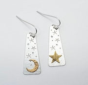 Moon and Star Earrings