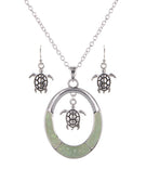 Turtle  Necklace Set with Earrings