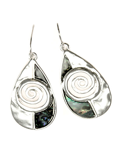 Abalone Swirl Earrings