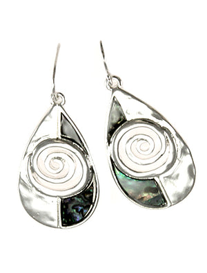 Abalone Swirl Earrings