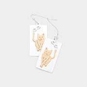 Walking Cat Earrings