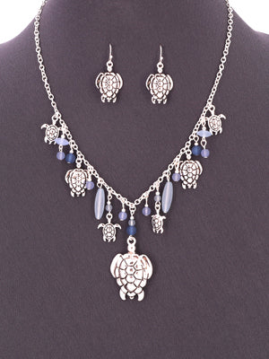Turtle necklace set